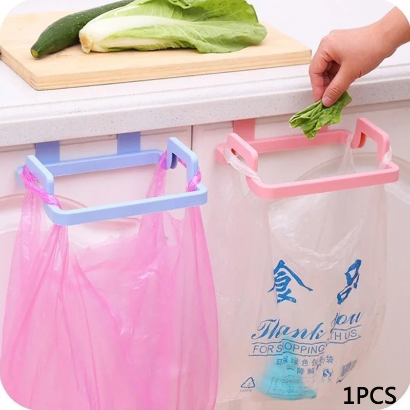 1 Pcs Hanging Trash Bag Rack Garbage Bag Rack Rubbish Bag Storage Rack Holder Portable Cabinet Trash Kitchen Gadgets