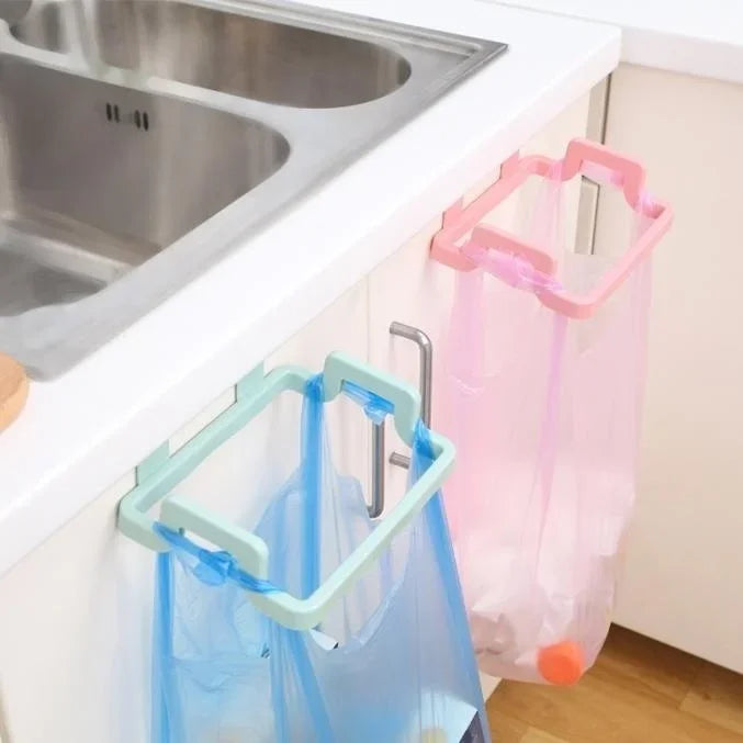 1 Pcs Hanging Trash Bag Rack Garbage Bag Rack Rubbish Bag Storage Rack Holder Portable Cabinet Trash Kitchen Gadgets