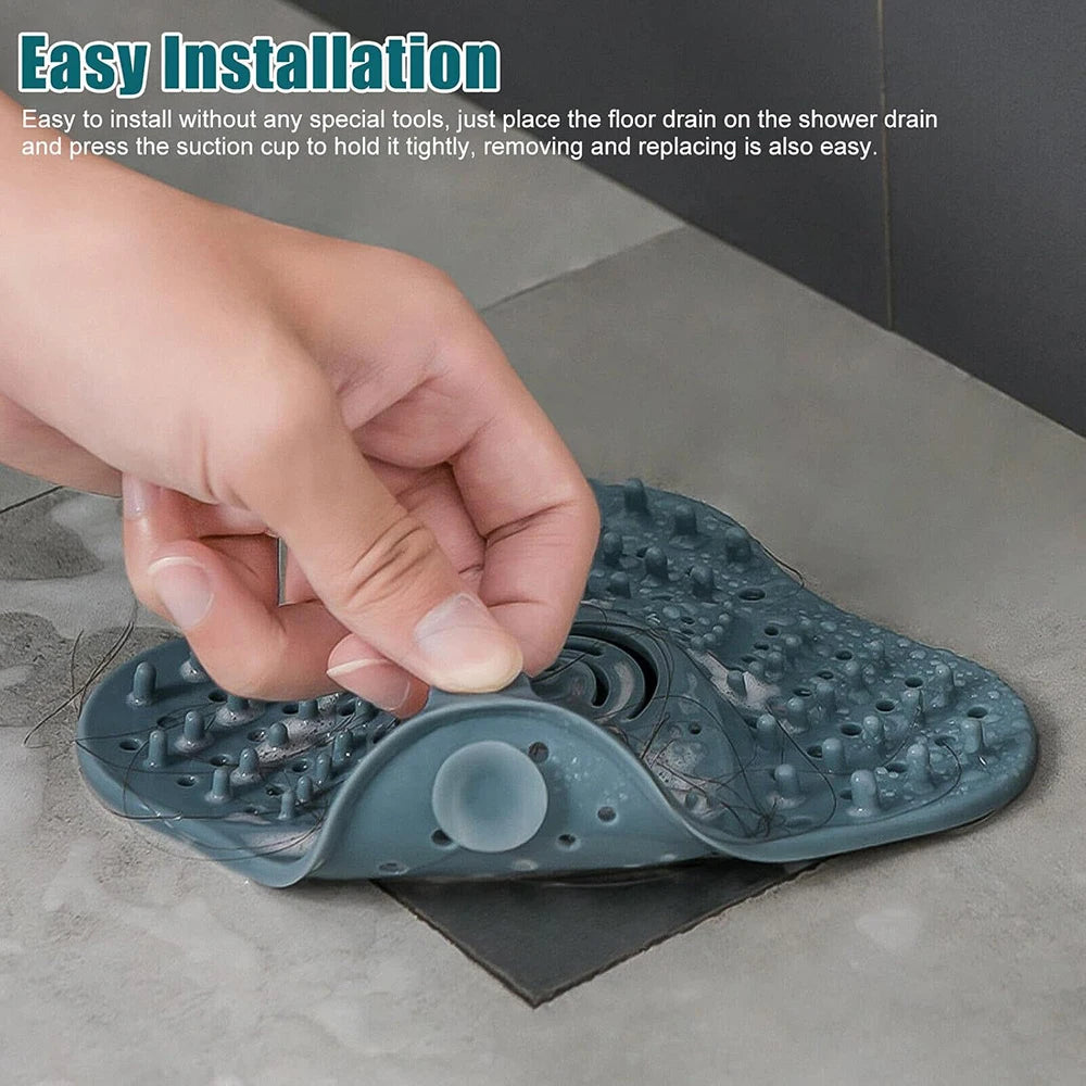 Anti-blocking Hair Catcher and Stopper Plug Trap Shower Floor Drain Covers Sink Strainer Filter Bathroom Kitchen Accessories 1Pc