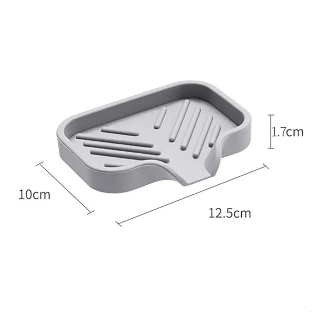 Kitchenware Sponge Holder Convenient No Standing Water Dish Sponge Soap Drain Storage Tray Silicone Sink Pad Kitchen Bathroom