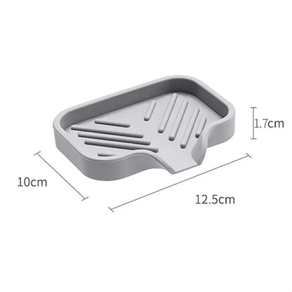 Kitchenware Sponge Holder Convenient No Standing Water Dish Sponge Soap Drain Storage Tray Silicone Sink Pad Kitchen Bathroom