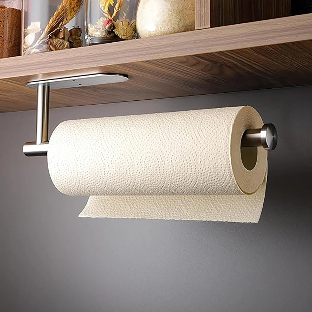 Self Adhesive Roll Holder Toilet Paper Holder No Drilling for Bathroom and Washroom SUS304 Stainless Steel Brushed Nickel