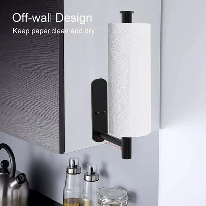 1/2PCS Kitchen Paper Towel Holder Toilet Paper Holder Adhesive Tissue Rack Napkin Dispenser Cabinet Storage Bathroom Accessories