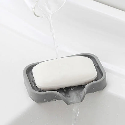 Kitchenware Sponge Holder Convenient No Standing Water Dish Sponge Soap Drain Storage Tray Silicone Sink Pad Kitchen Bathroom