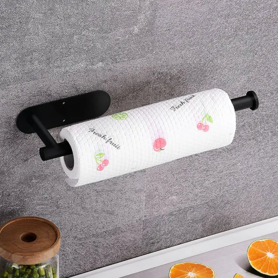 1/2PCS Kitchen Paper Towel Holder Toilet Paper Holder Adhesive Tissue Rack Napkin Dispenser Cabinet Storage Bathroom Accessories