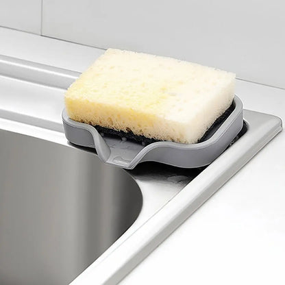 Kitchenware Sponge Holder Convenient No Standing Water Dish Sponge Soap Drain Storage Tray Silicone Sink Pad Kitchen Bathroom