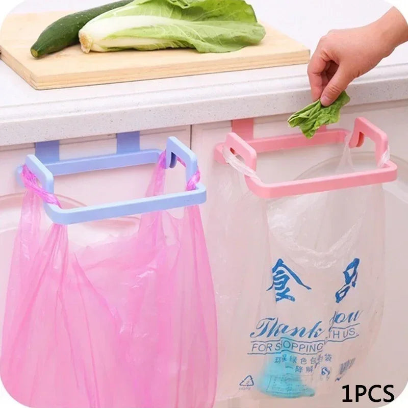 1 Pcs Hanging Trash Bag Rack Garbage Bag Rack Rubbish Bag Storage Rack Holder Portable Cabinet Trash  Kitchen Gadgets