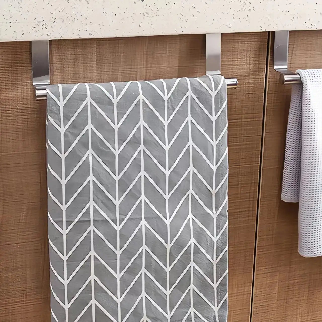 Towel Rack Over Door Towel Bar Hanging Holder Stainless Steel Bathroom Kitchen Cabinet Towel Rag Rack